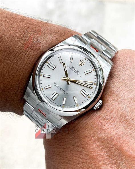 rolex oyster perpetual back size|Rolex Oyster Perpetual 41mm 124300.